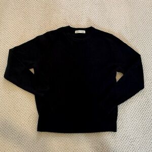 Holderness Bourne Sweater Mens L Merino Wool Cashmere Navy Tripoli CC